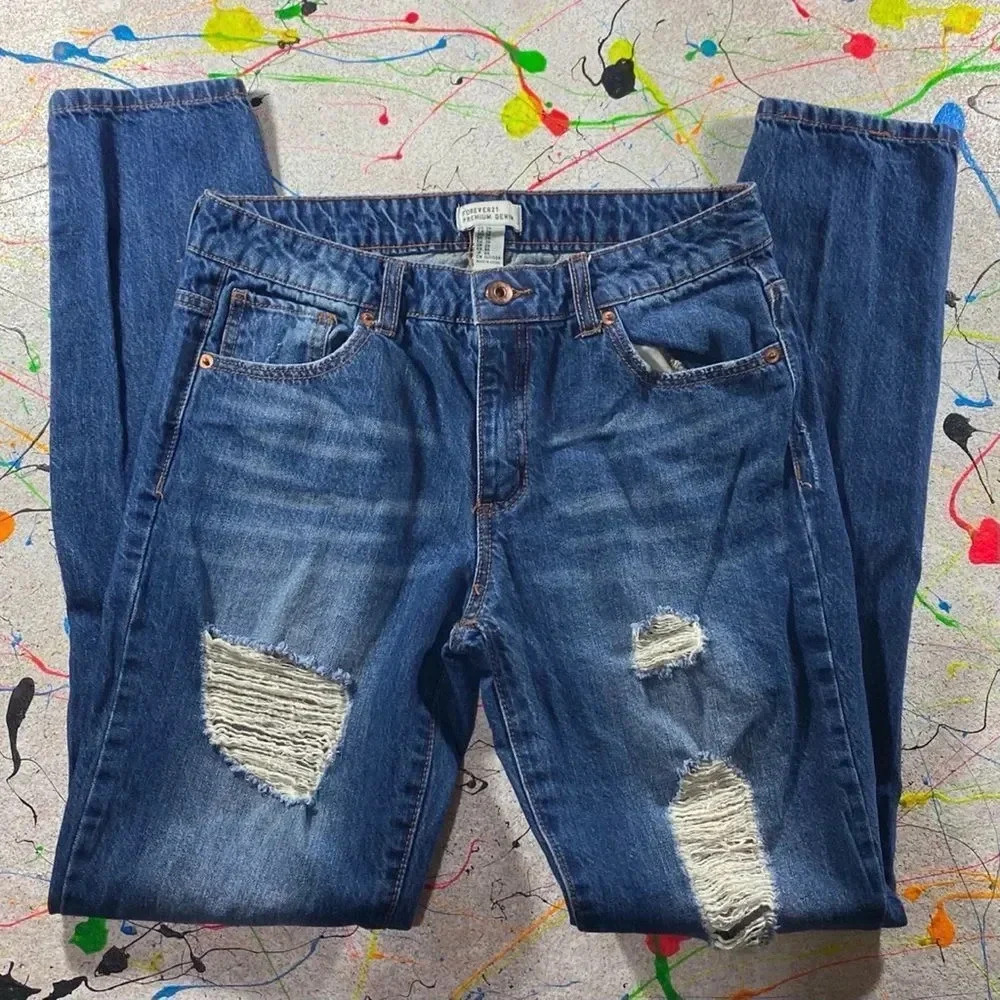 Forever 21 Distressed Jeans